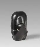 Hede Bühl, Kopf, 1980, Bronze, schwarz patiniert