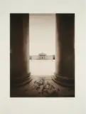 Christopher Thomas, Blick von der Antikensammlung (Aus: Münchner Elegien), Pigmentprint auf Arches (Wasserzeichen)