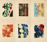 Ernst Wilhelm Nay, Über den Menschen, 1965, Mappe mit 6 Aquatintaradierungen auf Arches (Wasserzeichen)