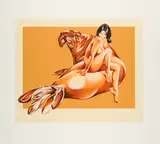 Mel Ramos, Elephant Seal, 2013, Farbserigrafie auf leichtem Karton