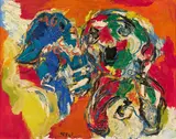 Karel Appel, Gelukkige dag, 1964, Öl auf Leinwand