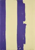 Günther Förg, Ohne Titel, 1990, Farblithografie auf gelbem Fabriano (Wasserzeichen)