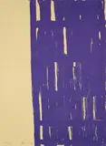 Günther Förg, Ohne Titel, 1990, Farblithografie auf braunem Fabriano (Wasserzeichen)