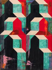 Bernd Ribbeck, Ohne Titel, 2014, Mischtechnik auf Holz