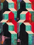 Bernd Ribbeck, Ohne Titel, 2014, Mischtechnik auf Holz