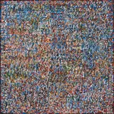 Mahjoub Ben Bella, "Foule", 2002, Öl auf Leinwand