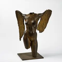 Karl-Heinz Krause, Ohne Titel (Nike), 1987, Bronze, braun patiniert