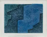 Composition Bleu by Serge Poliakoff, 1965, Glas, farbig gefasst, sold Mar 2025