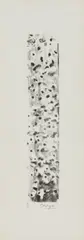 Mark Tobey, Underwater Fragment Black, 1973, Lithografie auf Büttenkarton