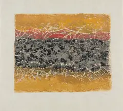 Mark Tobey, Sonata, 1975, Farbserigrafie auf Kaiserlich Japan