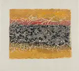 Mark Tobey, Sonata, 1975, Farbserigrafie auf Kaiserlich Japan