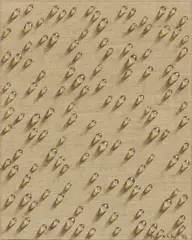 Kim Tschang Yeul, Ohne Titel (Wassertropfen), 1976, Öl auf Leinwand