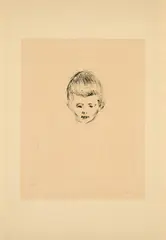 Andreas Schwarz by Edvard Munch, 1906, Kaltnadel auf Velin, sold Mar 2025
