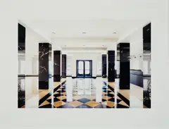 Belgisches Haus Köln XVII by Candida Höfer, 2019, C-Print. Auf Aluminium kaschiert, sold Feb 2025