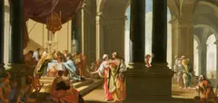 Französische Schule, Beschneidung des Jesuskindes im Tempel, Öl auf Holz