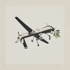 Goin, Droned Peace, 2015, Farbserigrafie auf Bütten