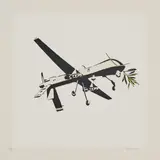 Goin, Droned Peace, 2015, Farbserigrafie auf Bütten