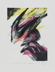Teldoon by Karl Otto Götz, 1999, Farblithografie auf Velin, sold Mar 2025