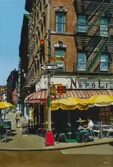 Luigi Rocca, "New York N.Y. Napoli Café", 1993, Acryl auf Leinwand