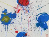 Sam Francis, The Upper Red, 1963, Farblithografie auf BFK RIVES (Wasserzeichen)