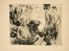 Lovis Corinth, Salome, 1919, Radierung auf Bütten