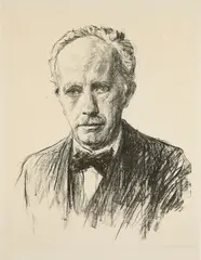 Max Liebermann, Bildnis Richard Strauss, 1918/19, Lithografie auf dünnem Velin