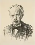 Max Liebermann, Bildnis Richard Strauss, 1918/19, Lithografie auf dünnem Velin