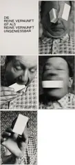 Anna & Bernhard Blume, Die reine Vernunft, 1981, 4 Gelatinesilberabzüge auf Agfa. Mit 1 Textblatt