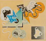 Frank Stella, Shards IV, 1982, Farblithografie und Farbserigrafie auf Bütten
