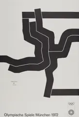 Olympische Spiele München 1972 by Eduardo Chillida, 1972, Lithografie auf BFK RIVES (Wasserzeichen), sold Mar 2025