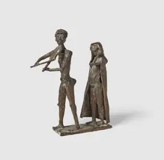 Bernhard Kleinhans, Mann und Frau, 1979, Bronze, braun patiniert