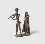 Bernhard Kleinhans, Mann und Frau, 1979, Bronze, braun patiniert