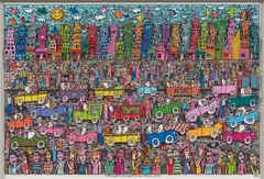 James Rizzi, Nothing Is As Pretty As A Rizzi City, 2011, 3D-Farbserigrafie auf leichtem Karton