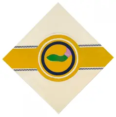 Winfred Gaul, "I like Fortschritt", 1964, Mischtechnik und Klebeband auf Leinwand