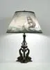 Reverse Painted Nautical Table Lamp by Pairpoint, sold Nov 2002