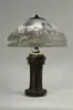 Reverse Painted Ruins Table Lamp by Handel, offered Nov 2002