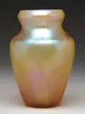 Tiffany Studios, Iridescent Gold Vase