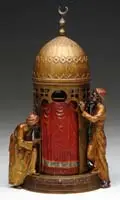 Bergman, Bronze Cold Painted Lamp