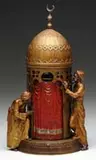 Bergman, Bronze Cold Painted Lamp