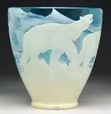 Polar Bear Vase by Galle, offered Dec 2006