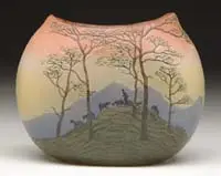 Auguste Legras, Cameo & Enamel Vase