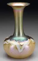 Quezal, Decorated Vase