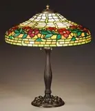 Duffner & Kimberly, Leaded Floral Table Lamp