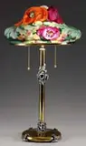 Pairpoint, Puffy 3-Color Poppy Table Lamp