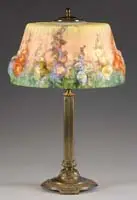 Puffy Hollyhock Table Lamp by Pairpoint, offered Nov 2008