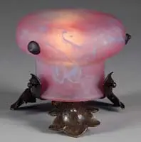 Art Glass Lamp by Schneider, sold Nov 2008
