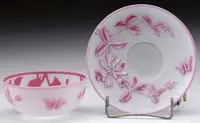 Gem Cameo Bowl & Underplate by Thomas Webb, offered Jun 2012