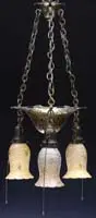 Quezal, Arts and Crafts Chandelier
