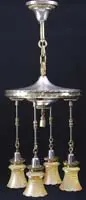 Chandelier by Quezal, sold Jun 2012