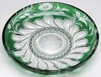 Cut Overlay Dish by Stevens & Williams, sold Jun 2012
